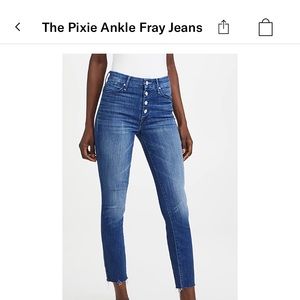 NWT Mother Pixie Ankle Fray Size 30